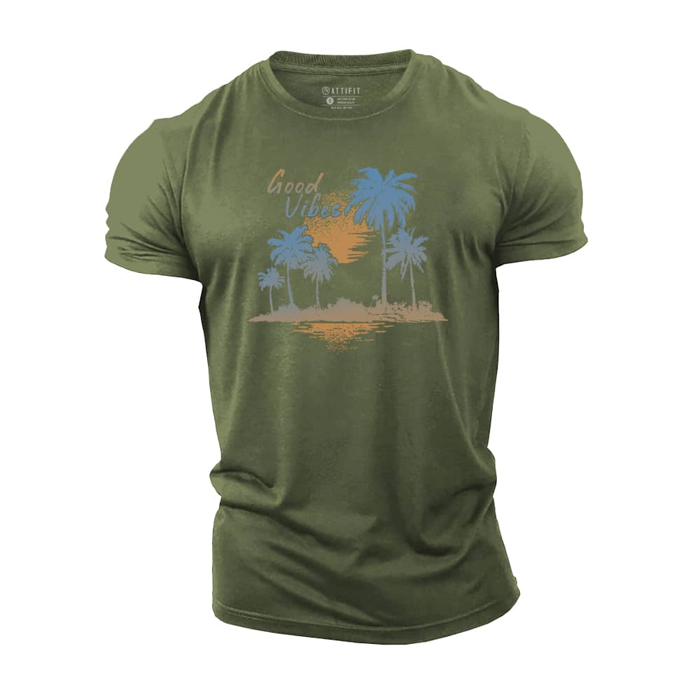 Good Vibes Palm Cotton T-Shirt