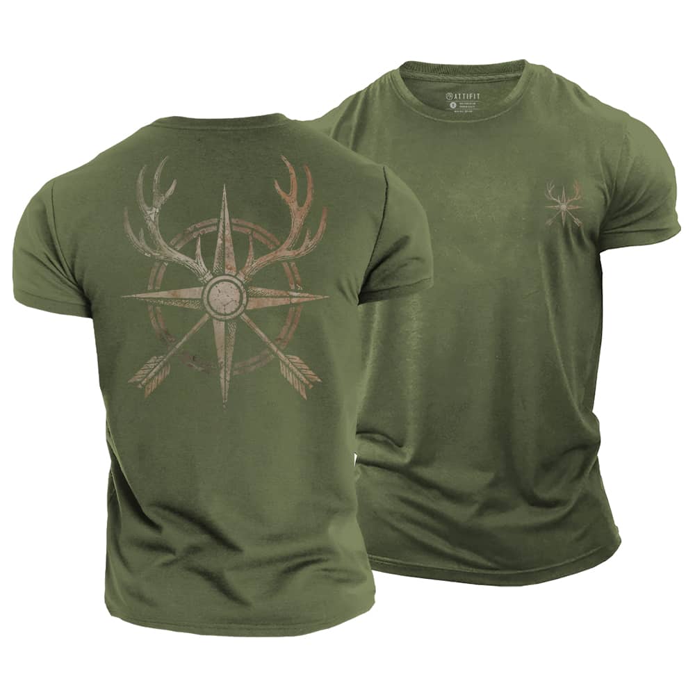 Hunting Compass Cotton T-Shirt
