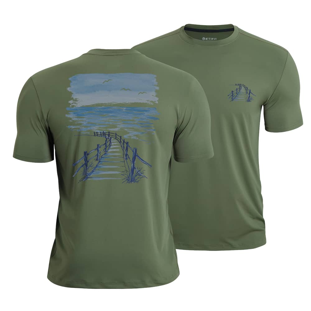 Seaside Boardwalk Quick-Dry T-Shirt