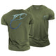 Fish And Hook Cotton T-Shirt