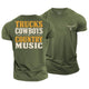 Trucks Cowboys Cotton T-Shirt