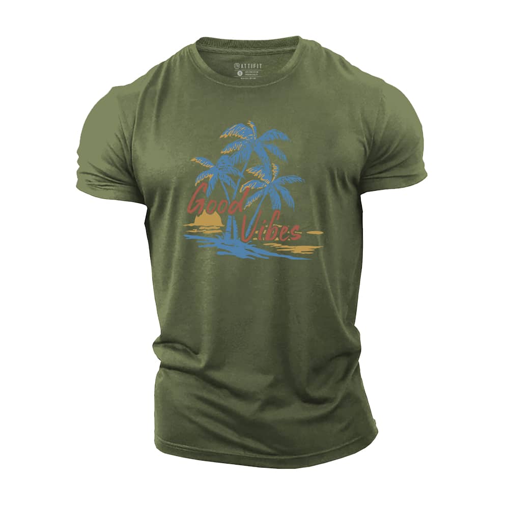 Good Vibes Palm Cotton T-Shirt