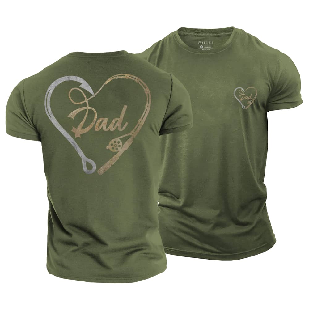 Dad Fishing Cotton T-Shirt