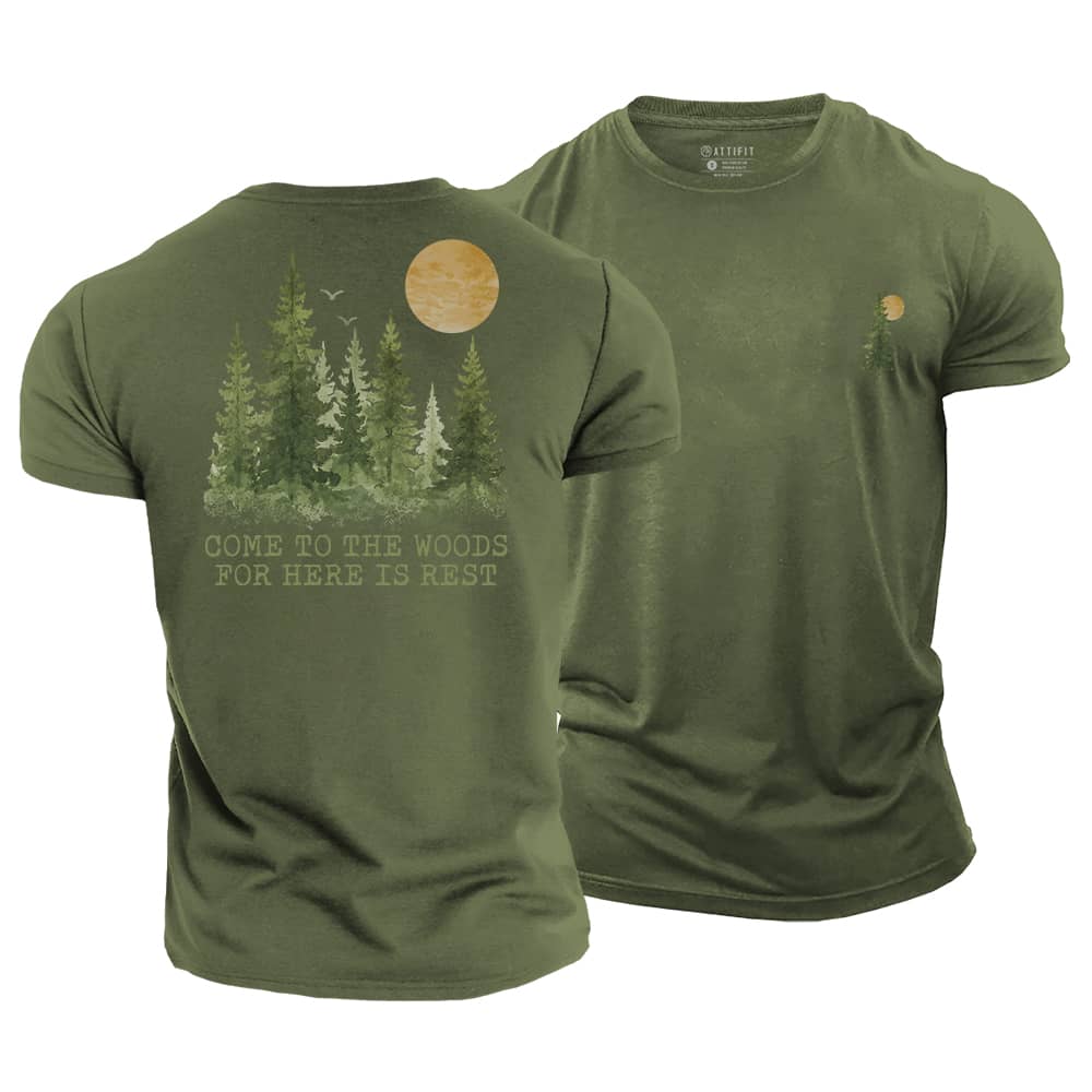 Woods For Rest Cotton T-Shirt