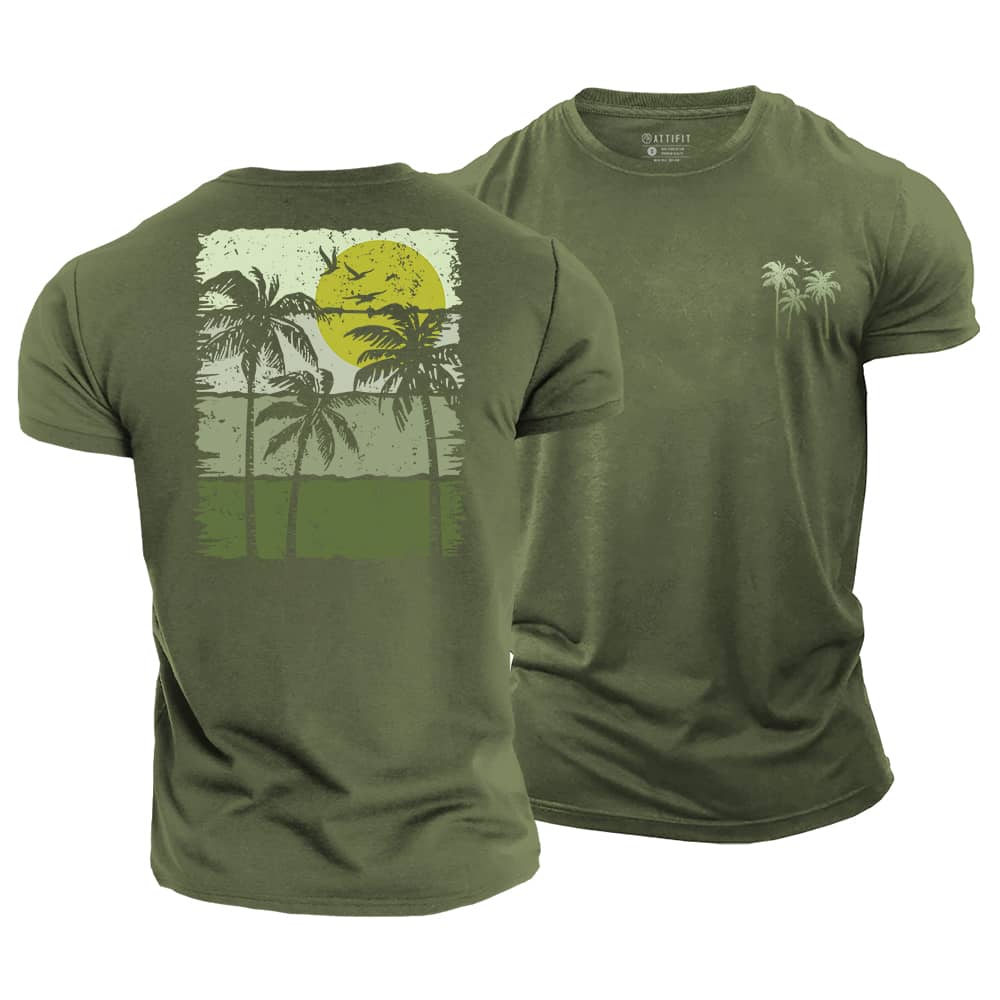 Fresh Palm Tree Cotton T-Shirt