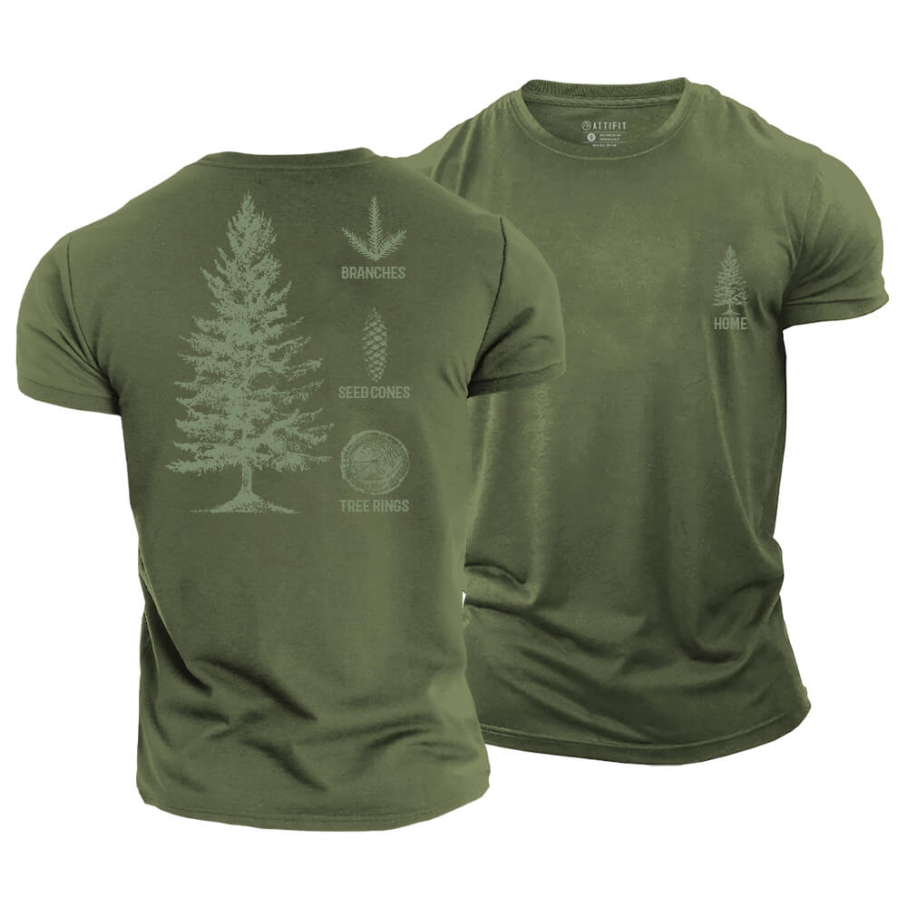 Home Tree Cotton T-Shirt
