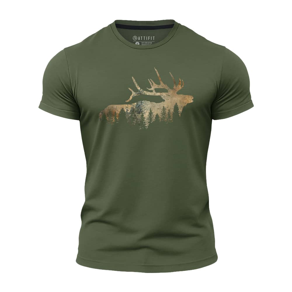 Elk Silhouette Quick-Dry T-Shirt