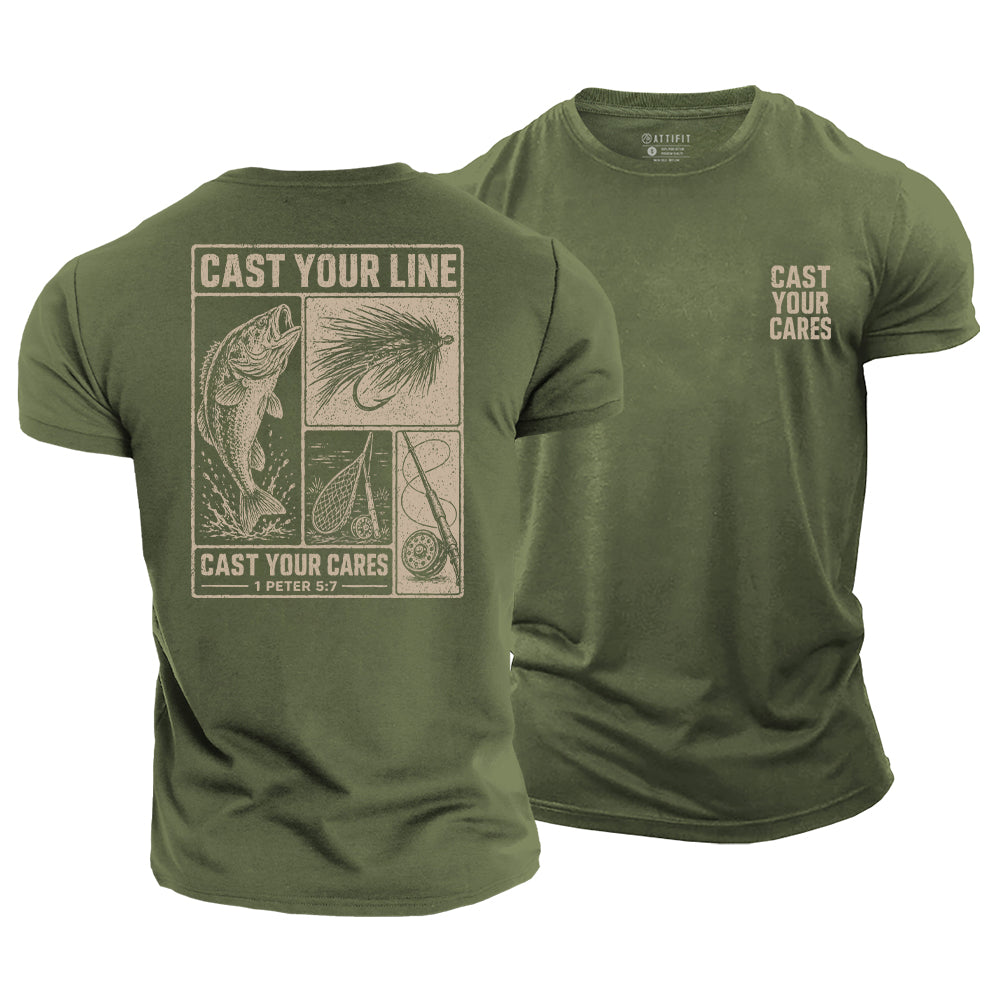 1 Peter 5:7 Cotton T-Shirt