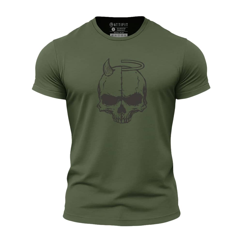 Devil Angel Skull Athletic Quick-Dry T-Shirt