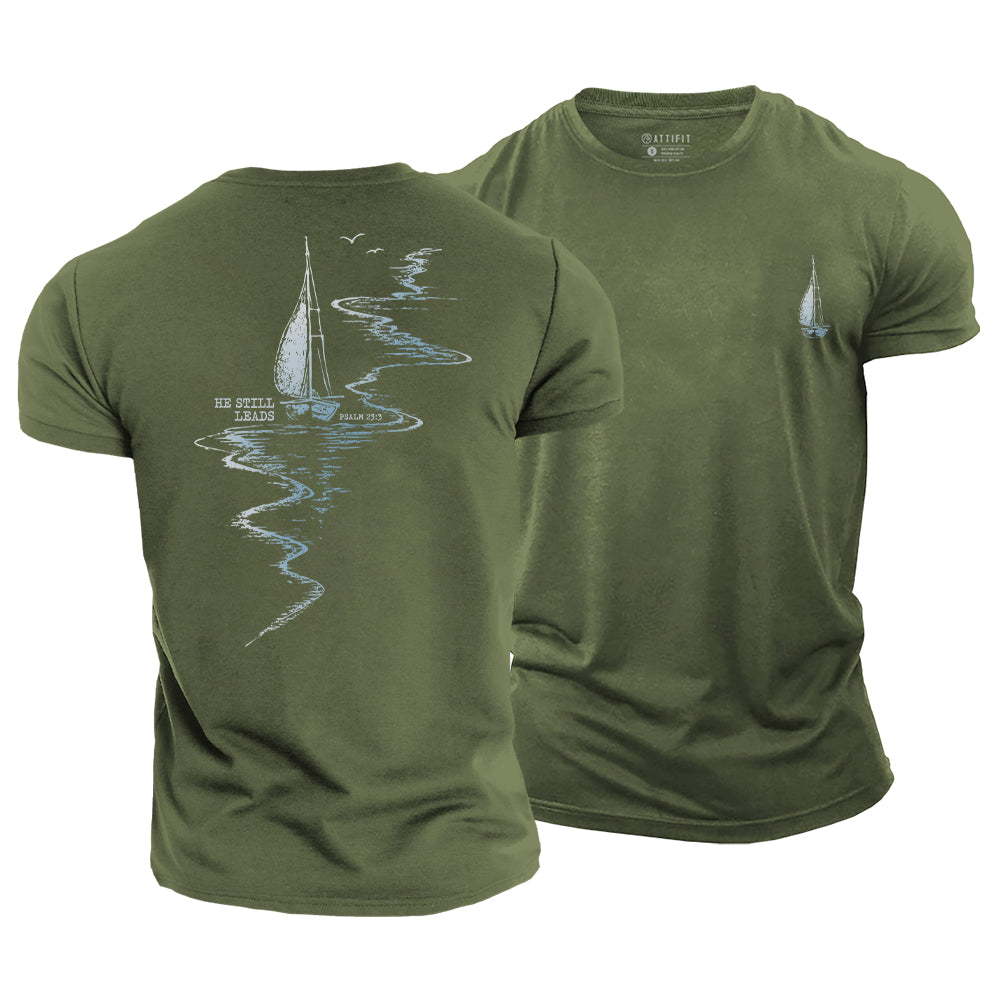 He Still Leads Cotton T-Shirt