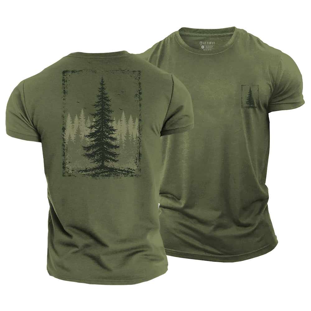 Pine Woodland Cotton T-Shirt