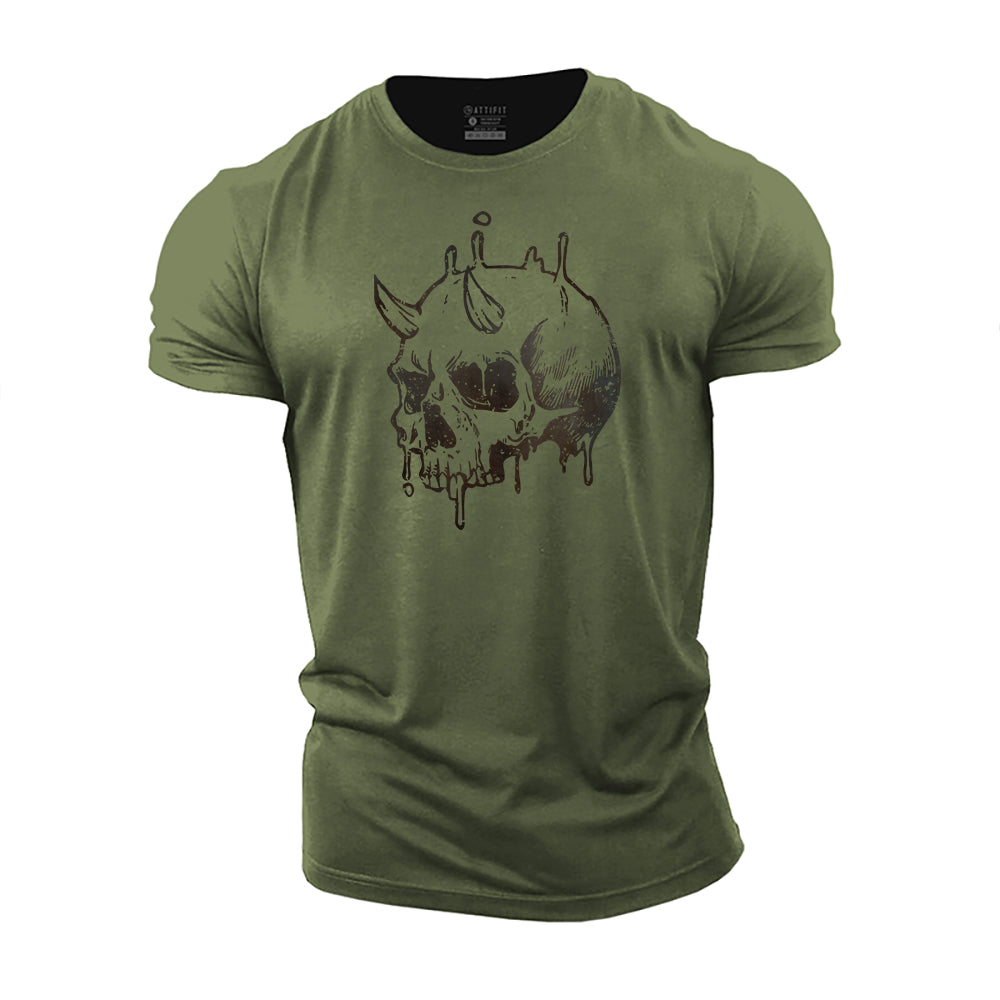 Devil Skull Cotton T-Shirt