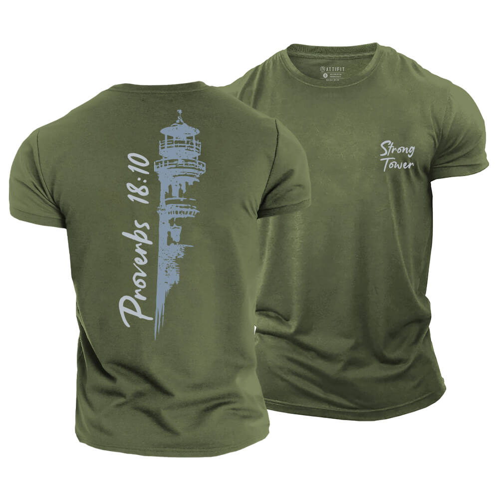 Strong Tower Cotton T-Shirt
