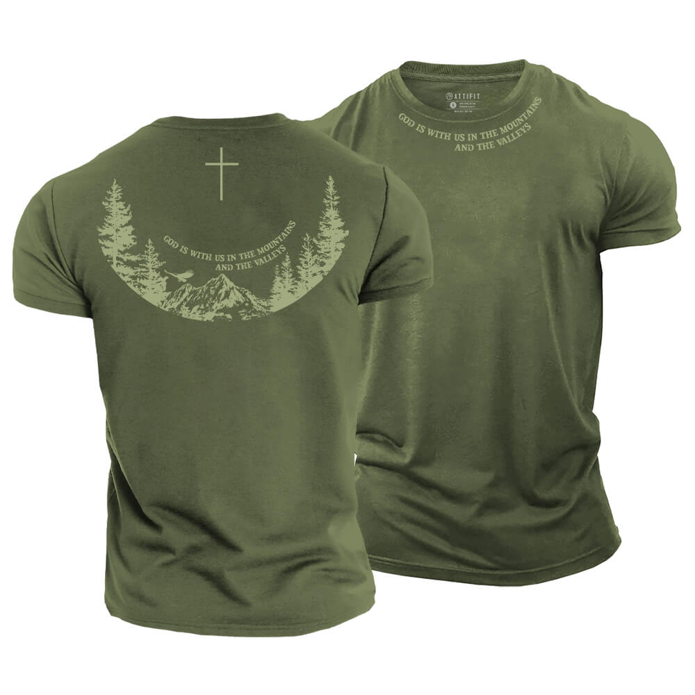 God Is With Us Cotton T-Shirt