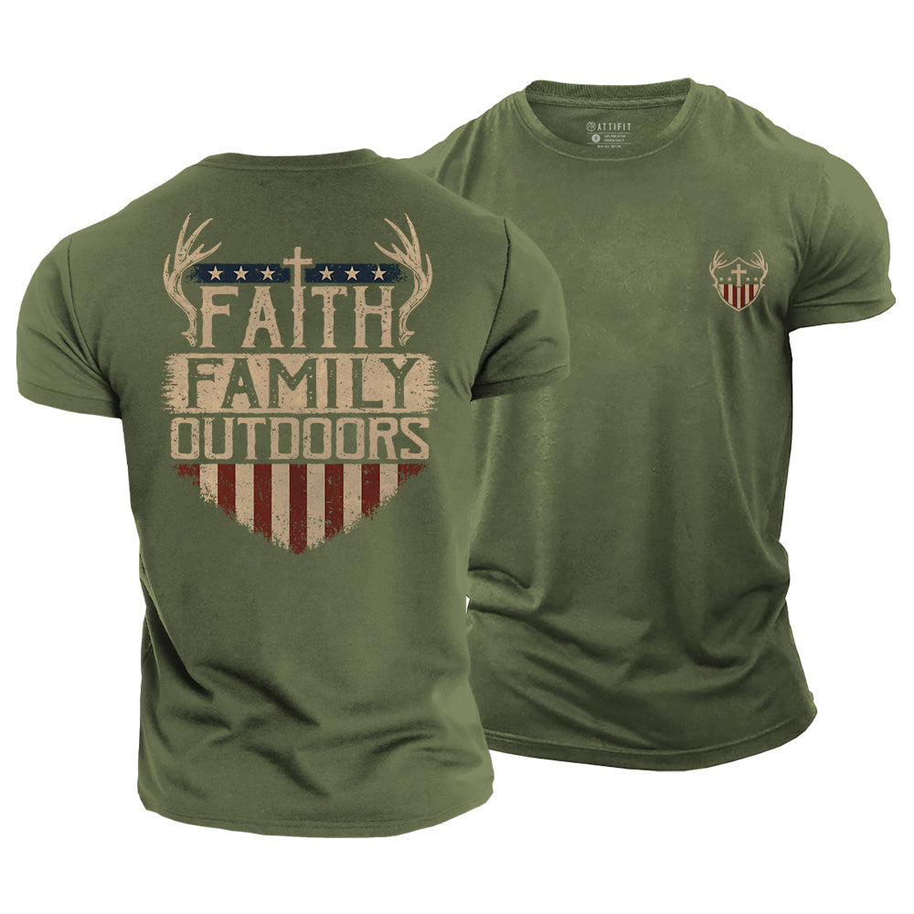 Faith Family Outdoor Cotton T-Shirt