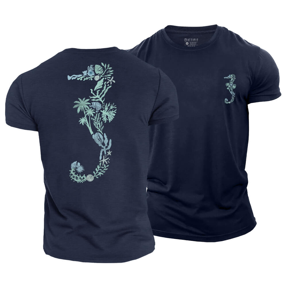 Salty Seahorse Cotton T-Shirt