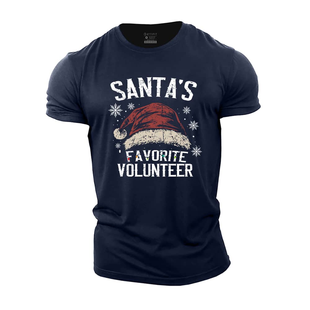 Santa's Favorite Volunteer Cotton T-Shirt