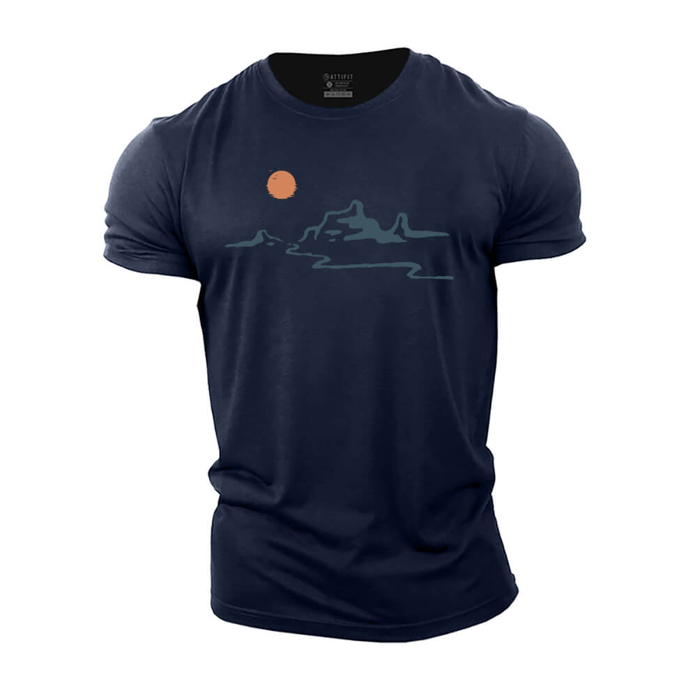 Mountain Flow Cotton T-Shirt