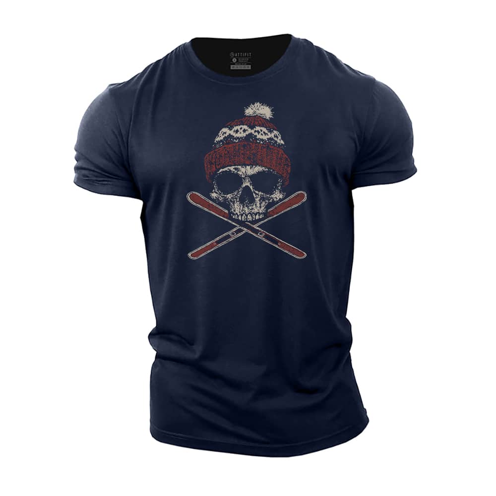Ski Skull Cotton T-Shirt