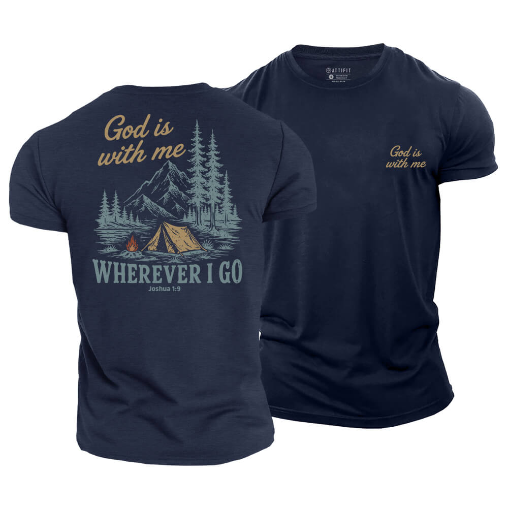 God Is With Me Cotton T-Shirt