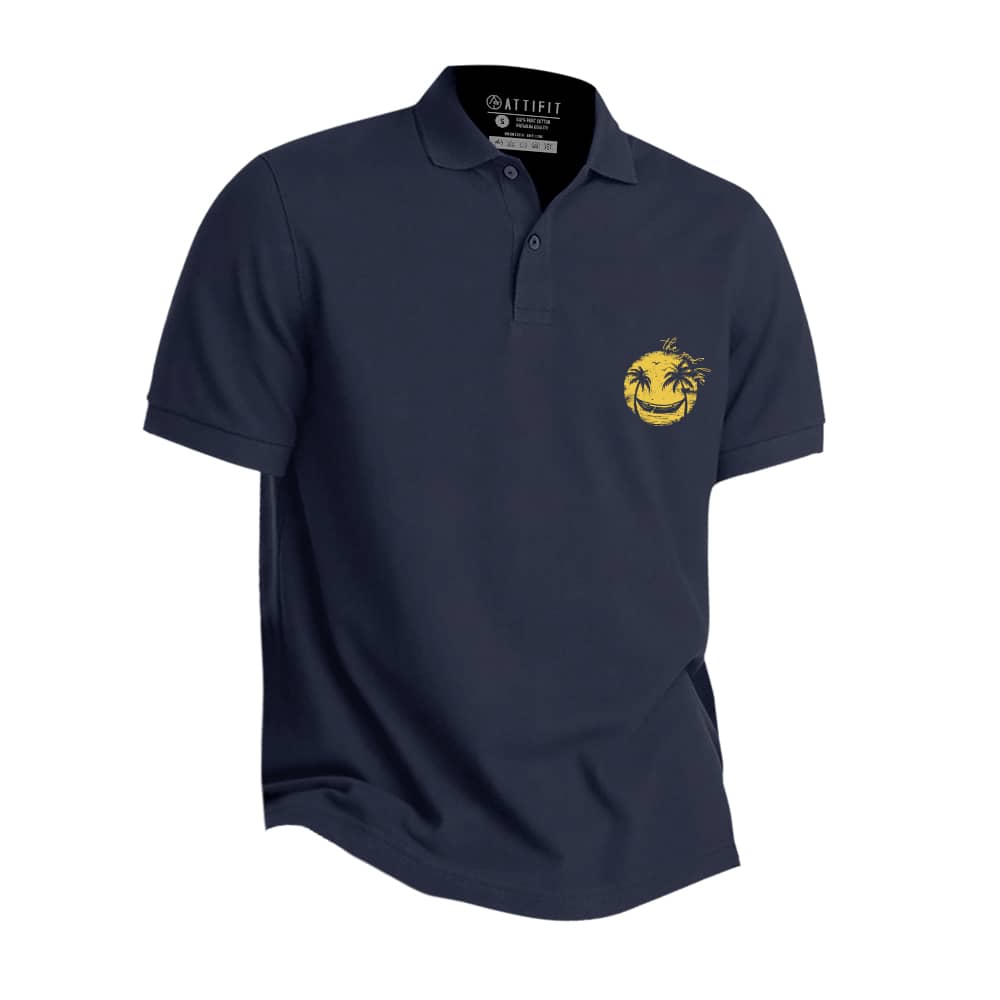 Mini Smiley Palm Tree Polo Shirt