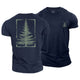 Pine Outline Cotton T-Shirt