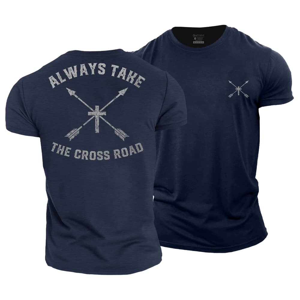 Take The Cross Road Cotton T-Shirt