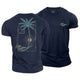 Fibonacci Sunset Wave Cotton T-Shirt