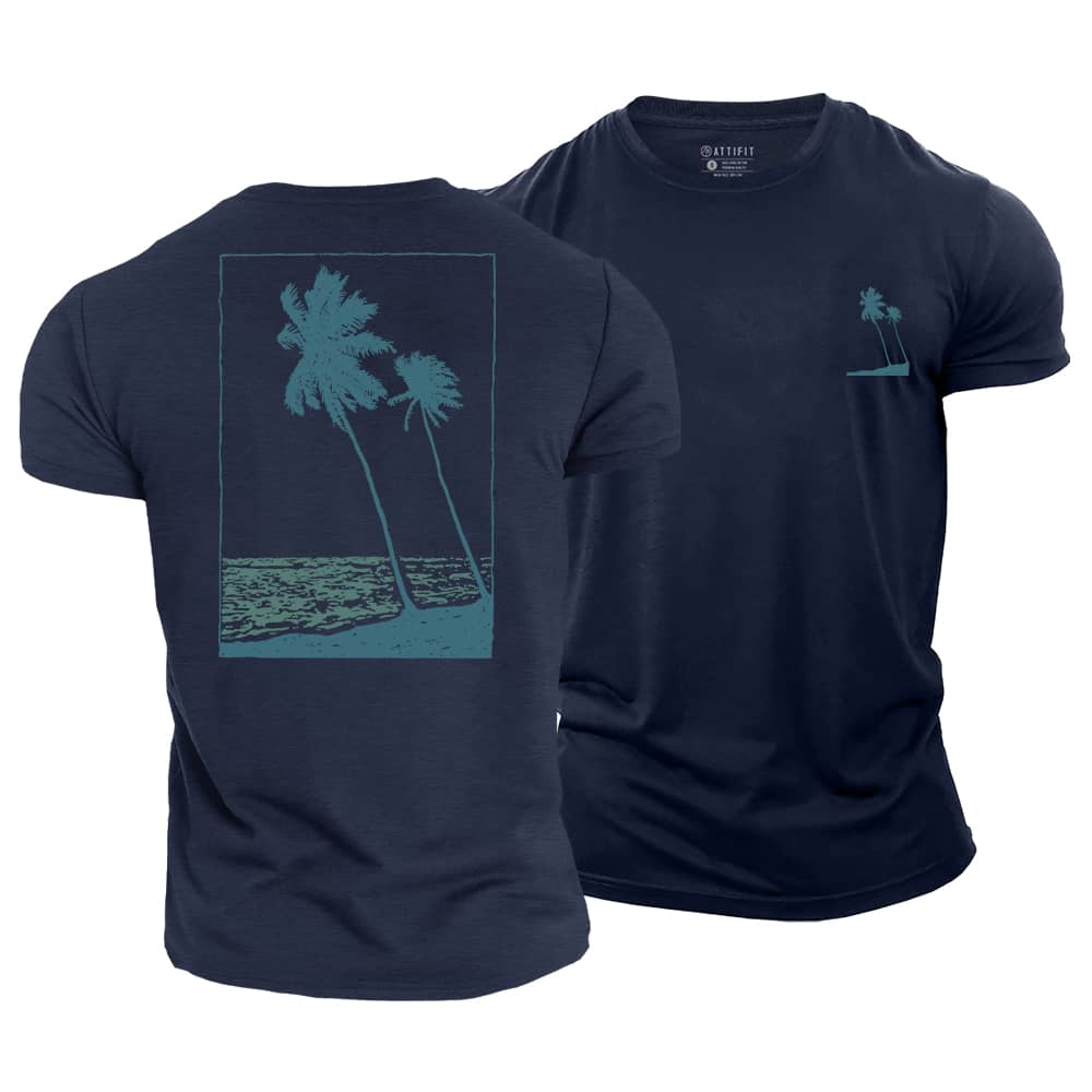 Coastal Palms Cotton T-Shirt