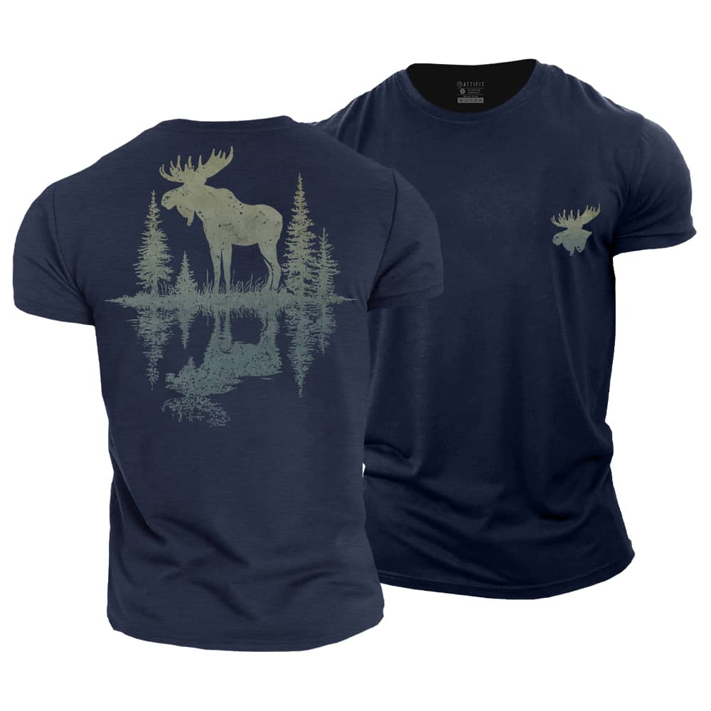 Lakeside Moose Cotton T-Shirt