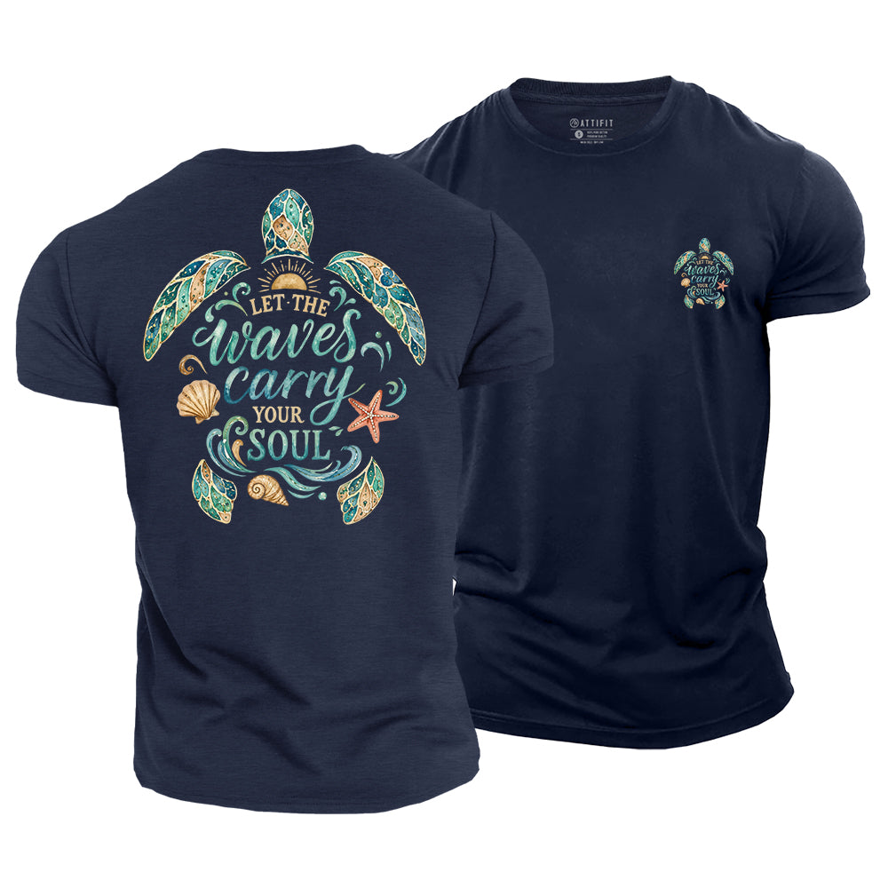 Waves Carry Soul Cotton T-Shirt