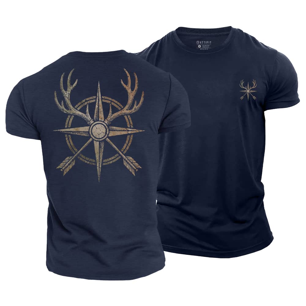 Hunting Compass Cotton T-Shirt