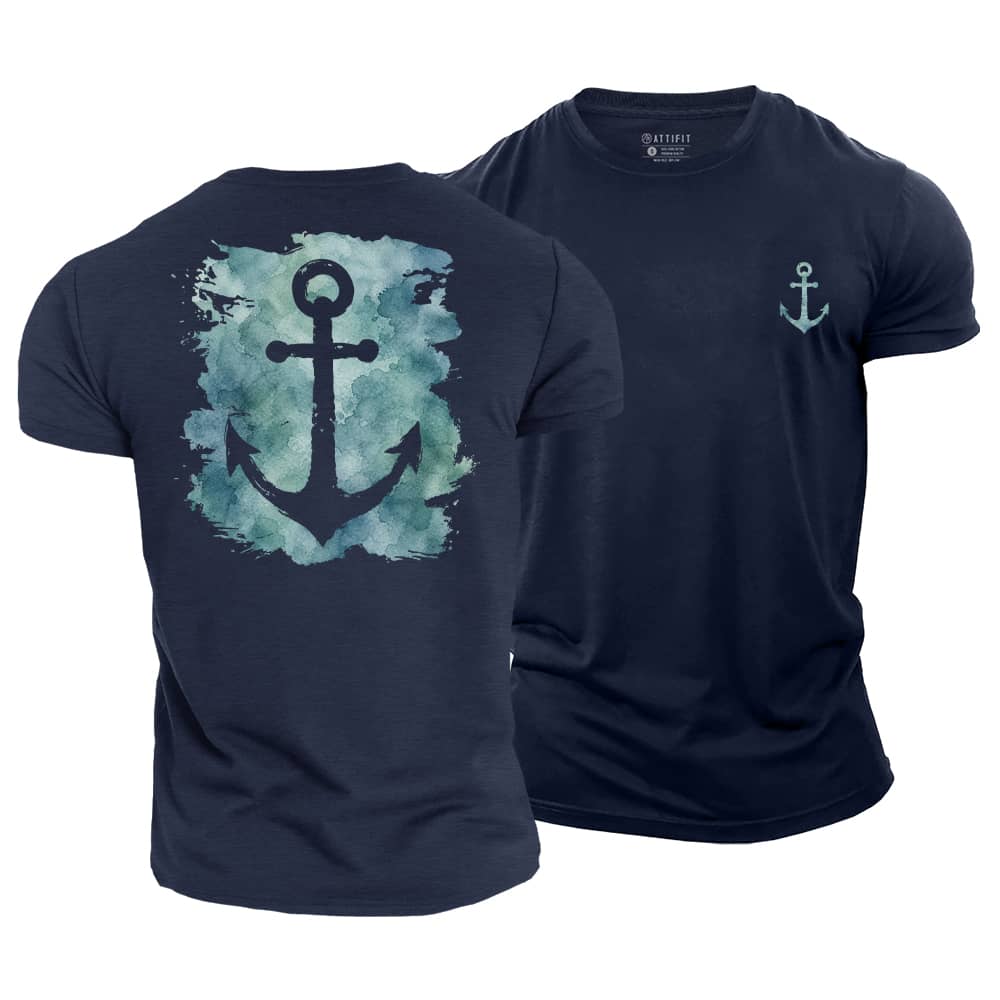 Anchor Silhouette Cotton T-Shirt