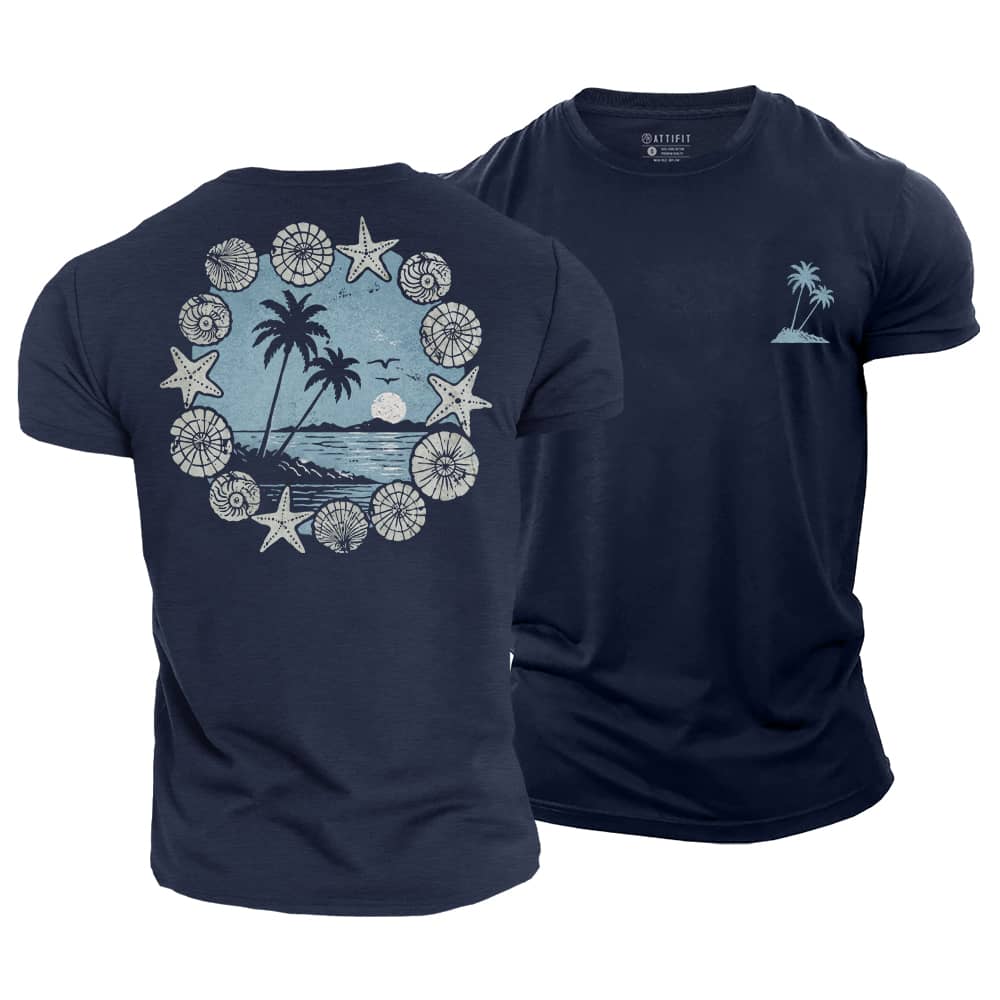 Shell Palm Cotton T-Shirt