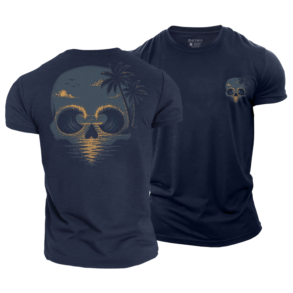 Ocean Skull Escape Cotton T-Shirt