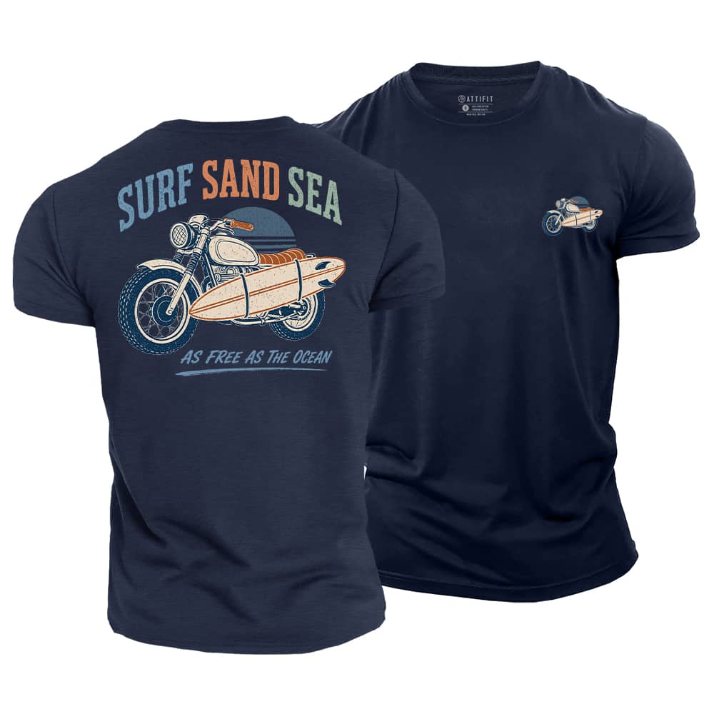 Free As Ocean Cotton T-Shirt