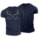 Antler And Hook Cotton T-Shirt