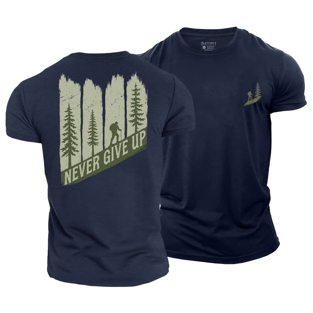 Never Give Up Cotton T-Shirt