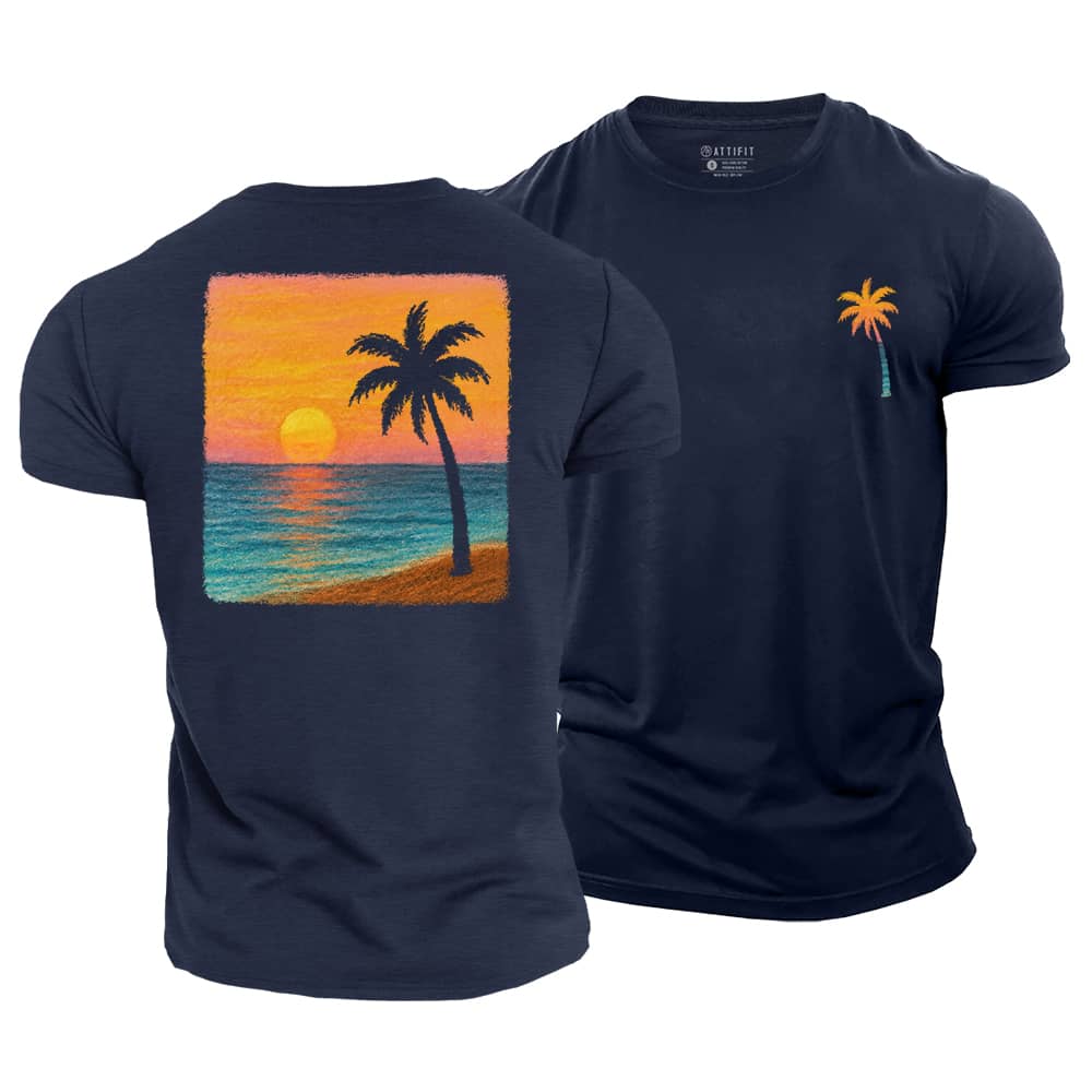 Coastal Glow Cotton T-Shirt