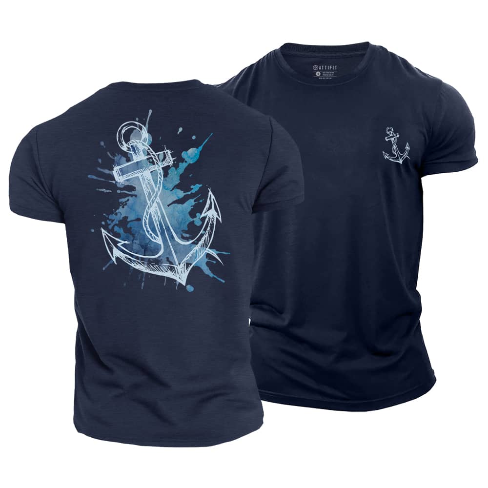 Anchor Splash Cotton T-Shirt