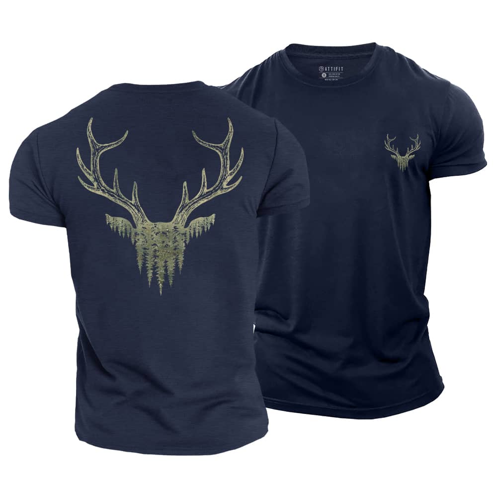 Wildwood Antler Cotton T-Shirt