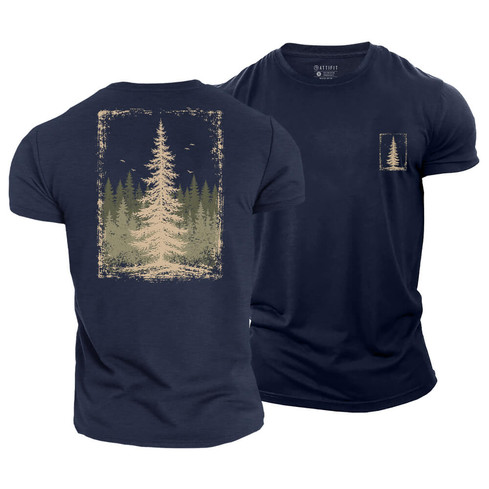 Pine Woodland Cotton T-Shirt