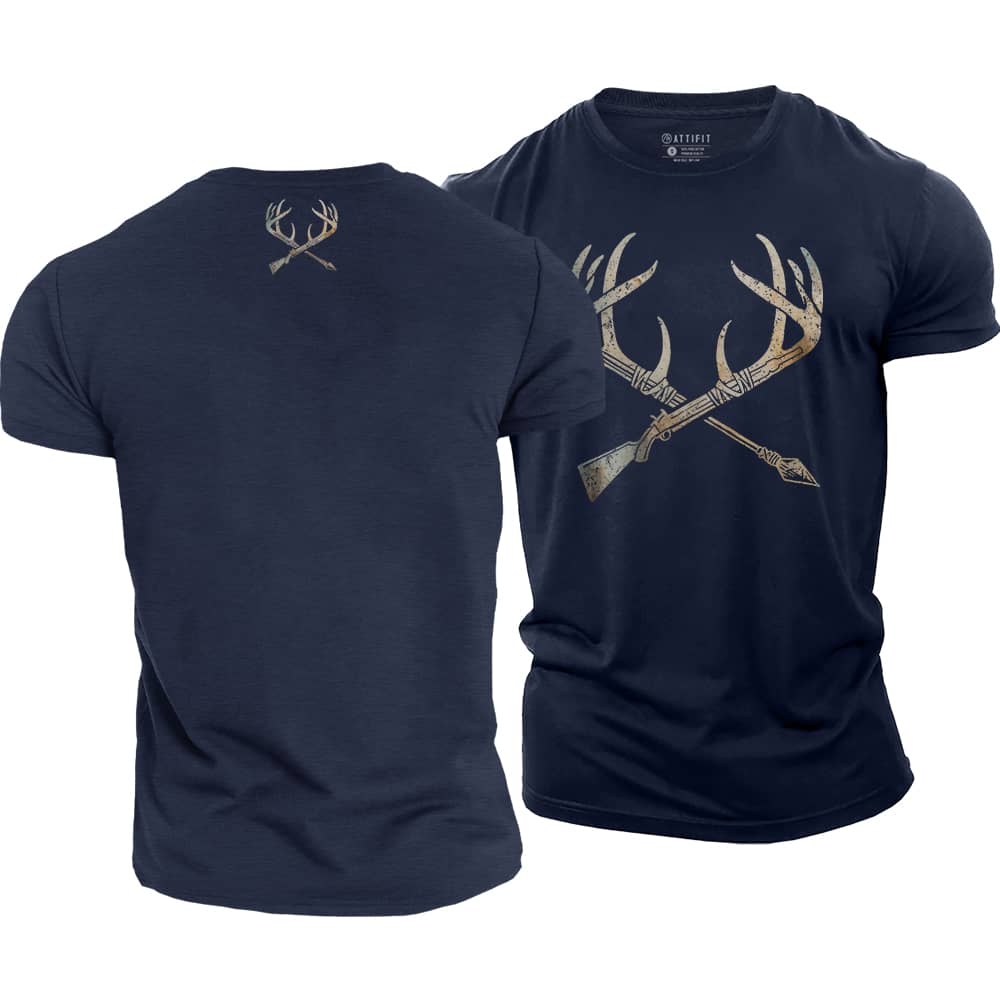 Hunting Deer Cotton T-Shirt