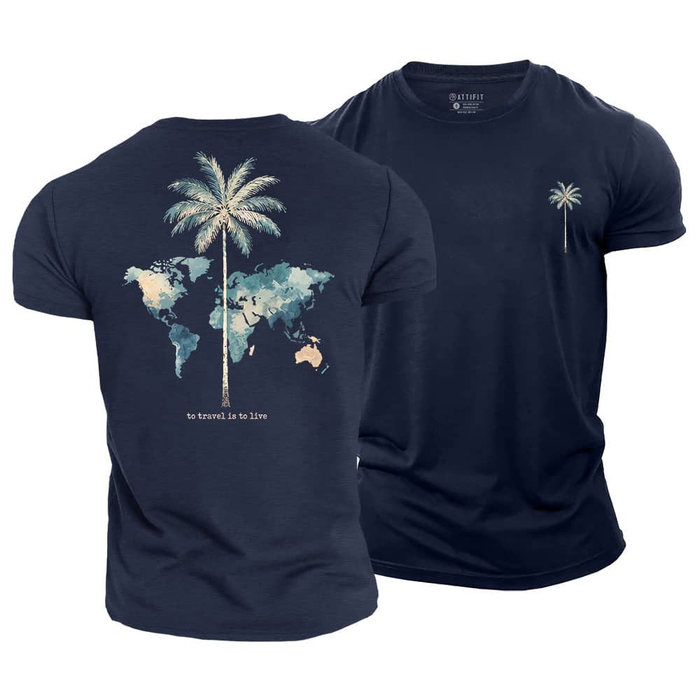 Travel Live Cotton T-Shirt