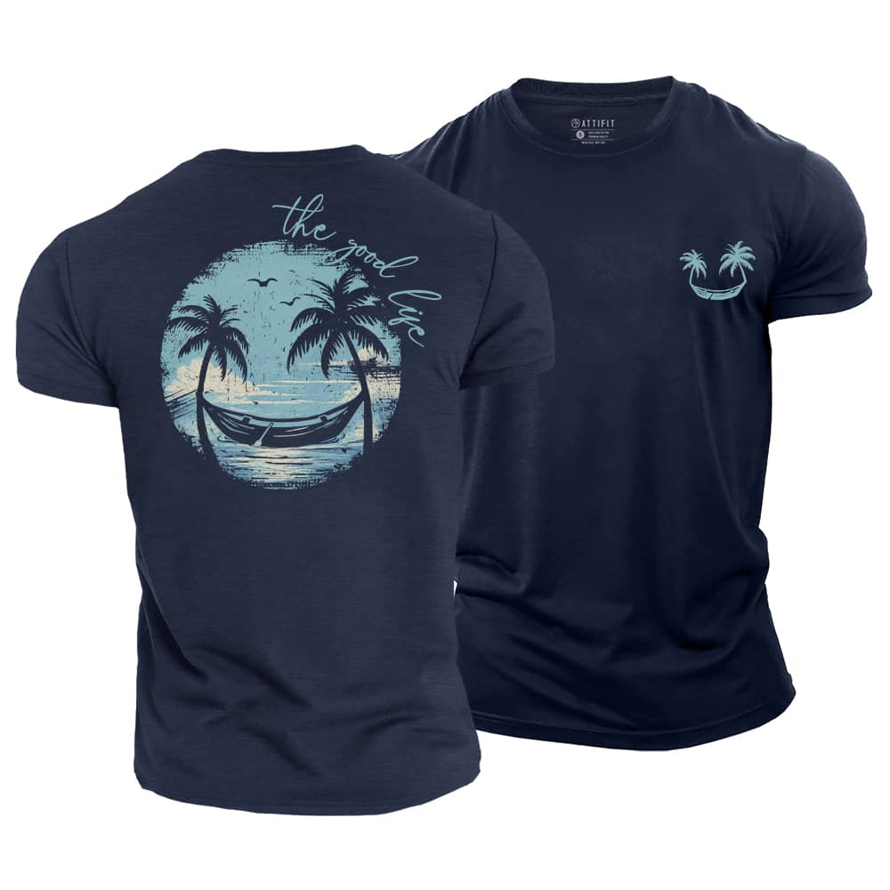 Good Life Smiley Cotton T-Shirt