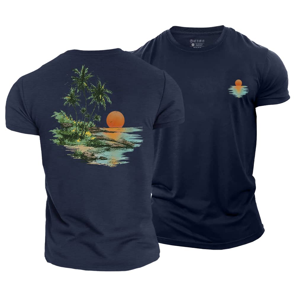 Sunset Cove Cotton T-Shirt