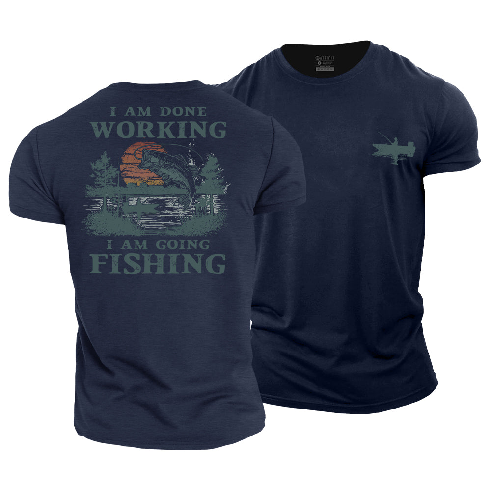Going Fishing Cotton T-Shirt