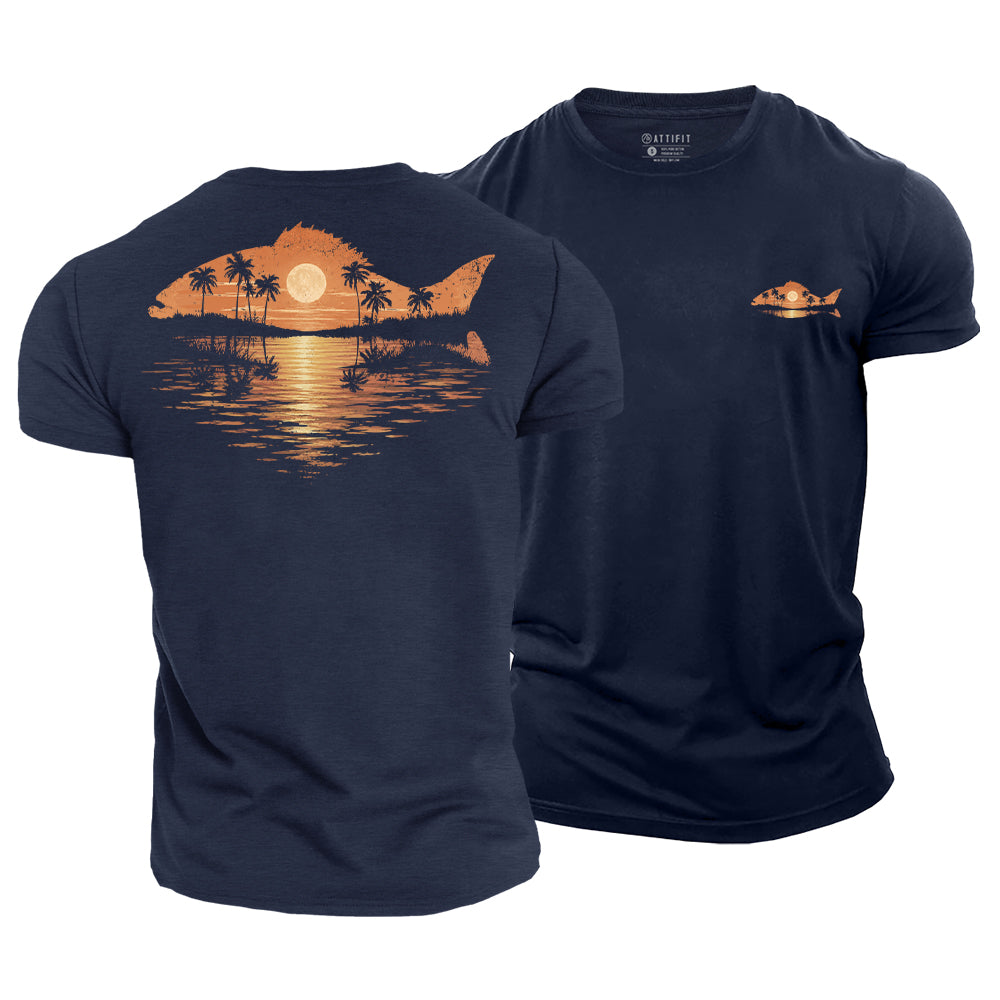 Sunset Current Cotton T-Shirt