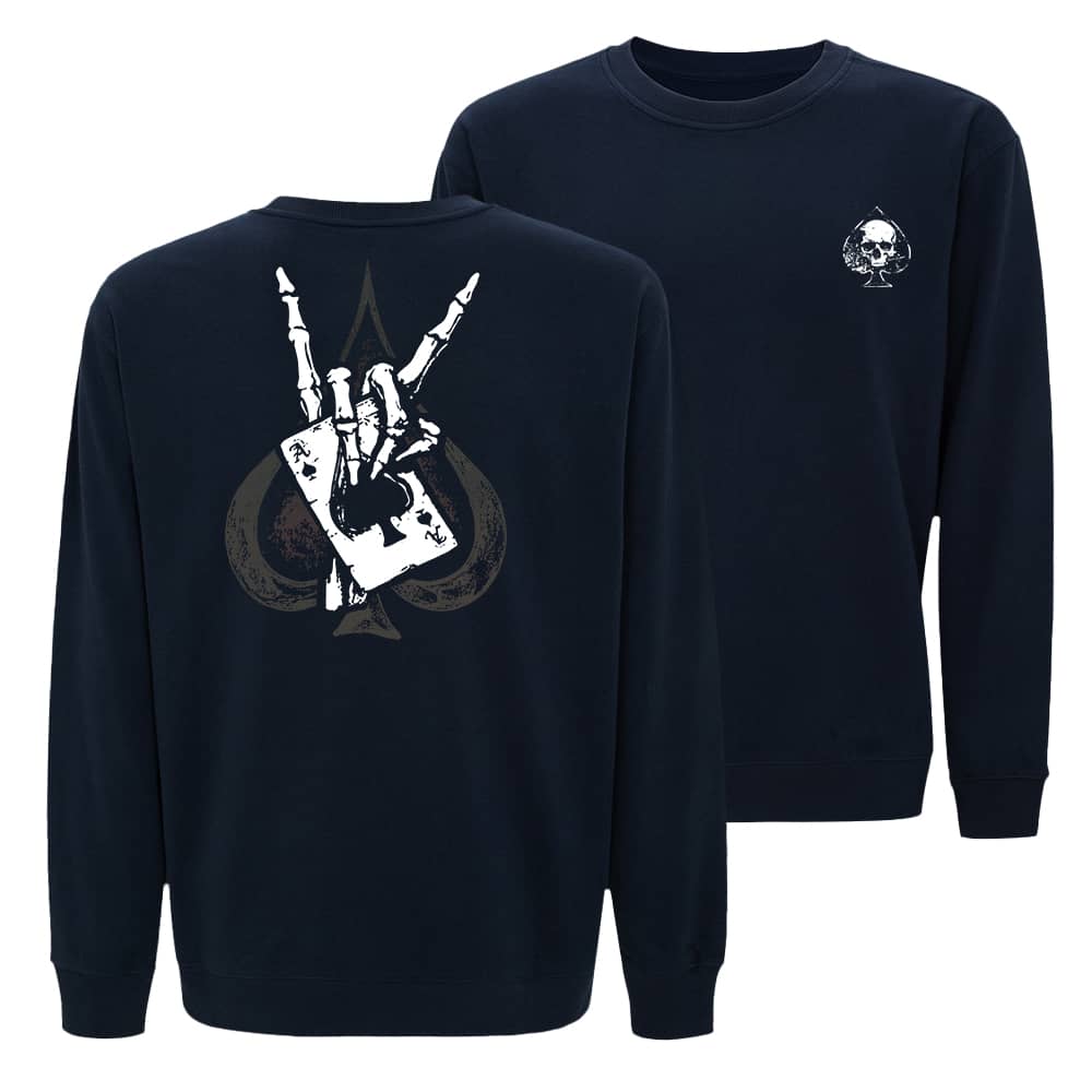 Skull Poker Crewneck Sweatshirt