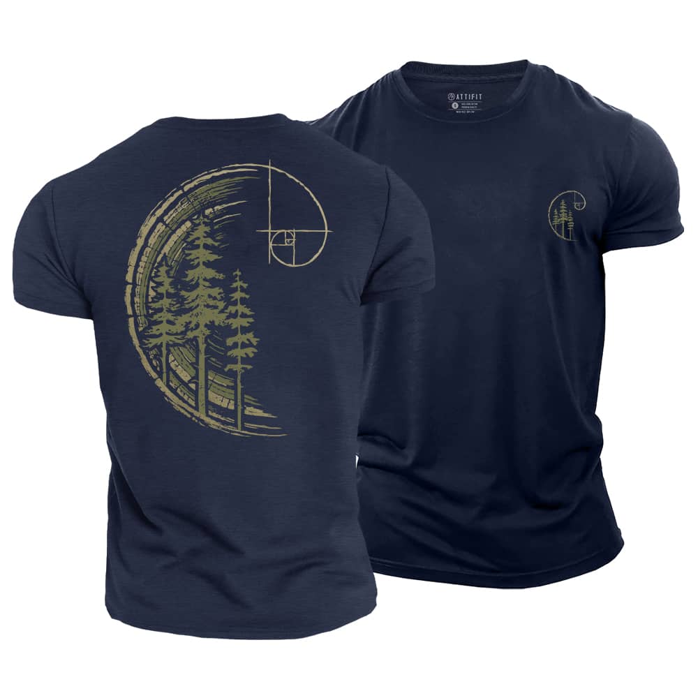 Golden Ratio Forest Cotton T-Shirt